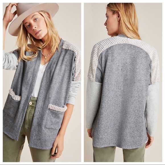 Anthropologie Amadi Cora Fluffy Cardigan Small